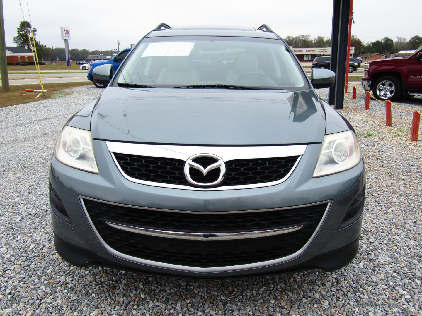 2012 Blue /Gray Mazda CX-9 Touring (JM3TB2CV1C0) with an 3.7L V6 DOHC 24V engine, Automatic transmission, located at 15016 S Hwy 231, Midland City, AL, 36350, (334) 983-3001, 31.306210, -85.495277 - Photo#1